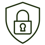 Green security icon