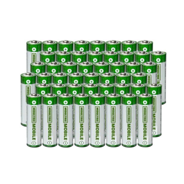 Product Shot of 48 pack of AA Batteries